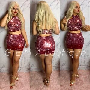 Center of Attention Burgundy Set ✨✨
